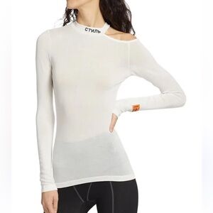 Heron Preston White Long Sleeve Top